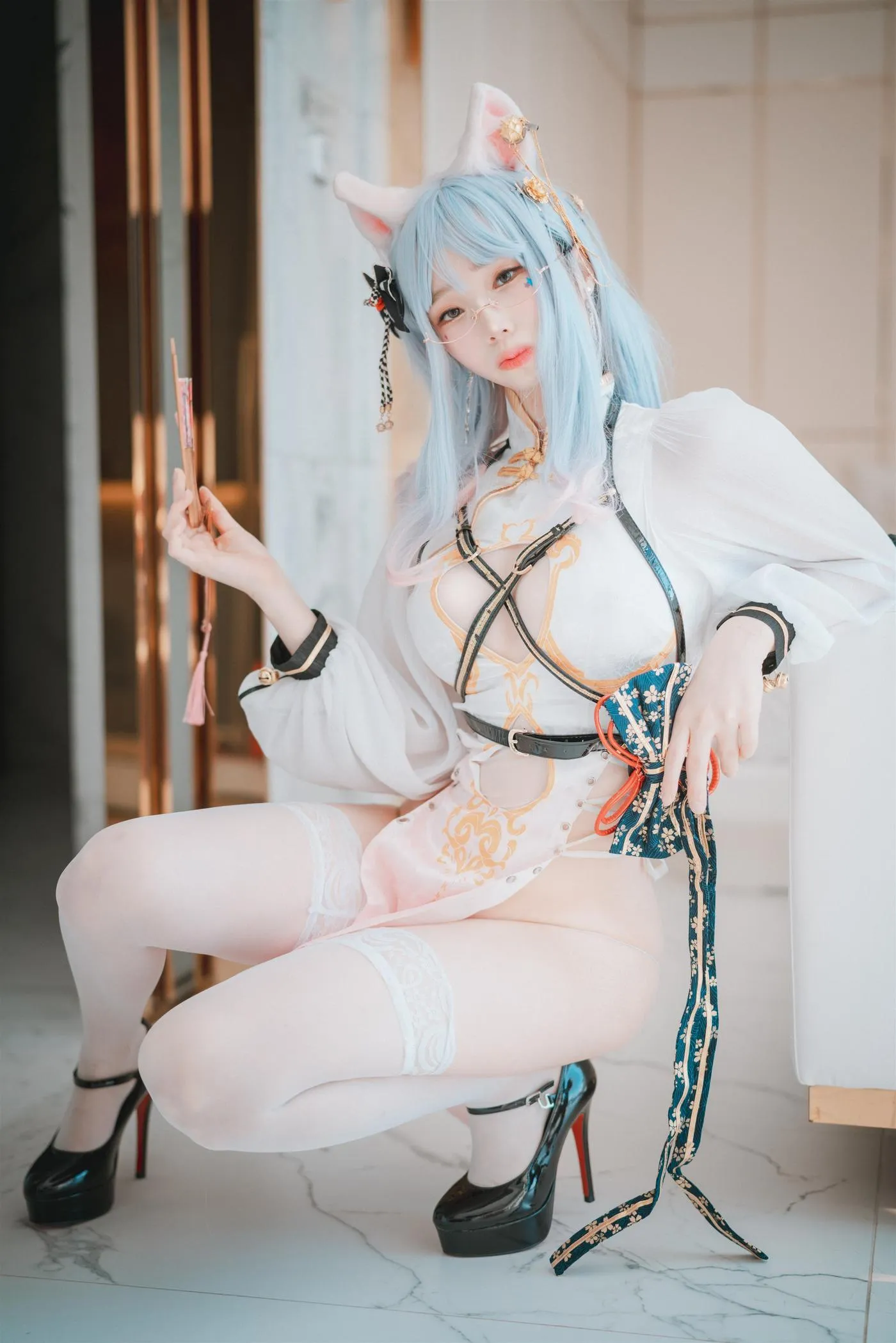 Bambi밤비 – NO.86 [DJAWA] Le Chat Porte un Qípáo [87P]插图6